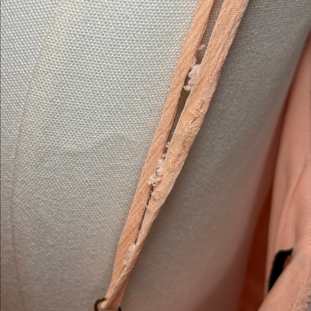 NBD Revolve Pink Swiss Dot Asymmetrical Hem Dress | Light Pink | Size XL - Picture 7 of 8